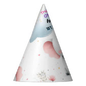 Chapeaux De Fètes Bois Blanc Eléphant Anniversaire Premier 1er Anniv (Gauche)