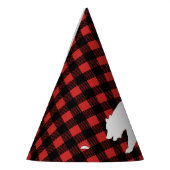 Chapeaux De Fètes Bois de Lumberjack rustique Plaid & Ours blanc (Gauche)