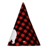 Chapeaux De Fètes Bois de Lumberjack rustique Plaid & Ours blanc (Droite)
