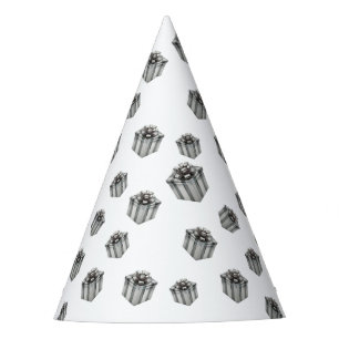 Chapeaux De Fètes Boîtes-cadeaux argentées Élégantes Fêtes de luxe