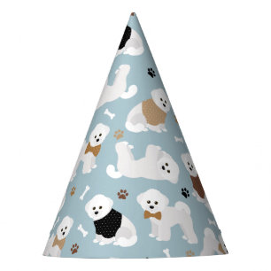 Chapeaux De Fètes Bones et pattes Bichon Frise
