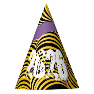 Chapeaux De Fètes Bonjour 2026 Nouvel An Police Gras Trippy