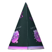 Chapeaux De Fètes Bonne année 2025 noir violet rose (Dos)