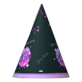 Chapeaux De Fètes Bonne année 2025 noir violet rose (Gauche)