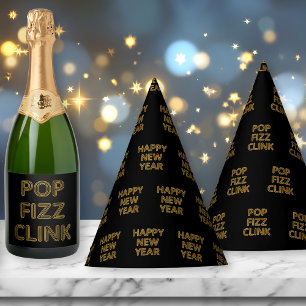 Chapeaux De Fètes Bonne année Typographie moderne