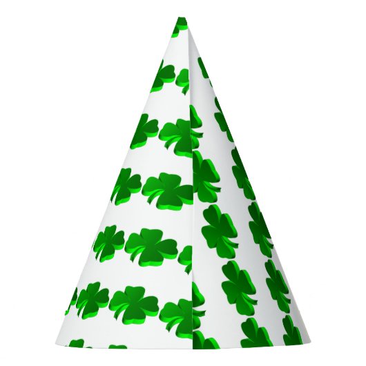 Chapeaux De Fètes Bonne chance Clover Motif Vert Funny Elegant (Dos)