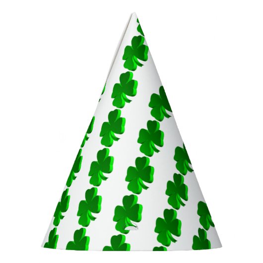 Chapeaux De Fètes Bonne chance Clover Motif Vert Funny Elegant (Gauche)
