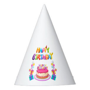 Chapeaux De Fètes Bonne fête d'anniversaire Confetti Casquette