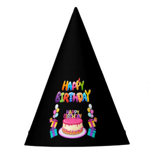 Chapeaux De Fètes Bonne fête d'anniversaire Confetti Casquette