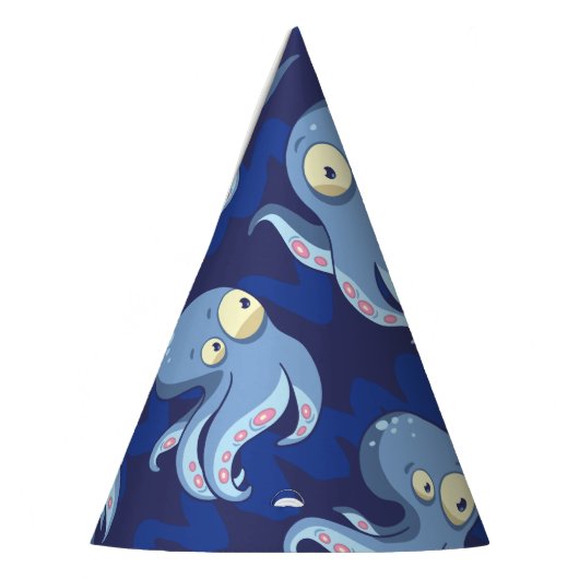 Chapeaux De Fètes Boo Octopus Blue Kids Vêtements & Décor (Gauche)