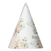 Chapeaux De Fètes Botanique rose fleurie 75e anniversaire (Gauche)