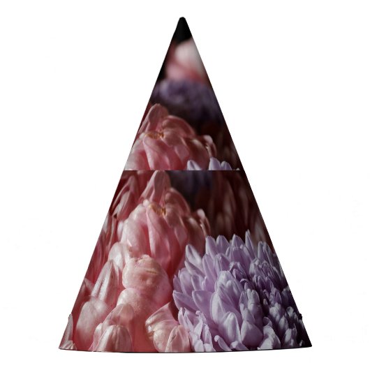 Chapeaux De Fètes Bouquet d'aster rose : éclairage baroque. (Devant)