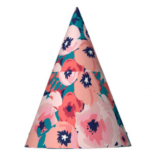 Chapeaux De Fètes Bouquet floral aquarelle : pivoines Vintages.