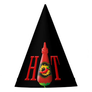 Chapeaux De Fètes Bouteille de sauce chaude
