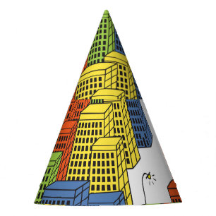 Chapeaux De Fètes Bouteilles en verre, design Motif Abstrait.