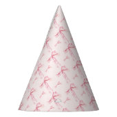 Chapeaux De Fètes Bow rose Anniversaire Casquette de fête Blush Ribb (Gauche)