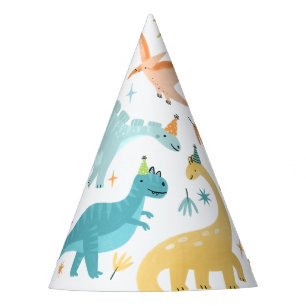Chapeaux De Fètes Boy Blue Dinosaur fête d'anniversaire
