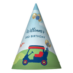 Chapeaux De Fètes Boy Golf Thème 3ème anniversaire