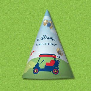Chapeaux De Fètes Boy Golf Thème 5ème anniversaire