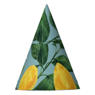 Chapeaux De Fètes Branches d'agrumes : Motif ornemental aquarelle