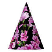 Chapeaux De Fètes Branches de géranium, bourgeons roses aquarelles. (Gauche)