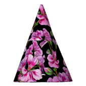 Chapeaux De Fètes Branches de géranium, bourgeons roses aquarelles. (Droite)