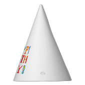 Chapeaux De Fètes Bright funky Bonne casquette d'anniversaire (Droite)