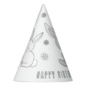 Chapeaux De Fètes Bunny Rabbit Anniversaire - Couleur votre propre C (Gauche)