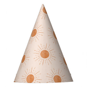 Chapeaux De Fètes Burange Soleil Aquarelle Fête Anniversaire
