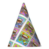 CHAPEAUX DE FÈTES BURGER POP ART (Droite)