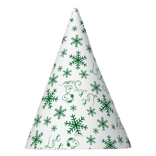 Chapeaux De Fètes cacahuètes | Christmas Snoopy Let It Snow Motif (Droite)