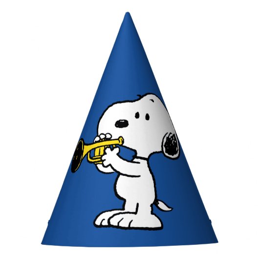 Chapeaux De Fètes cacahuètes | Joueur de trompette Snoopy (Devant)