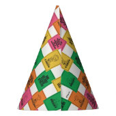 Chapeaux De Fètes cacahuètes | Motif Colorblock amusant (Dos)