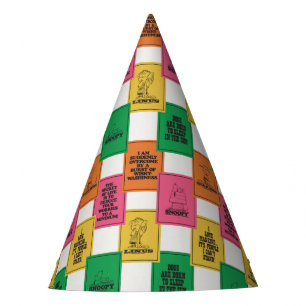 Chapeaux De Fètes cacahuètes Motif Colorblock amusant