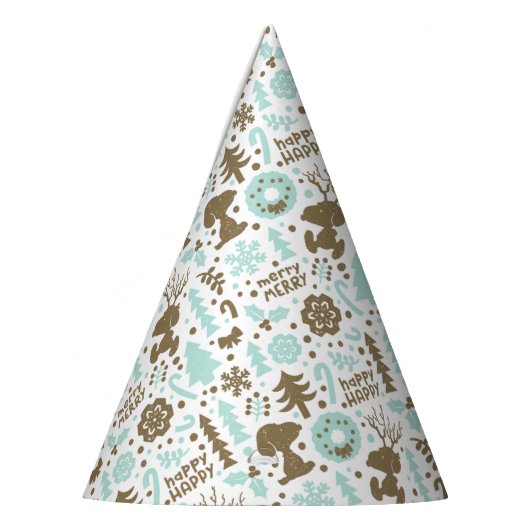 Chapeaux De Fètes cacahuètes | Snoopy Frosty Motif de Noël (Gauche)