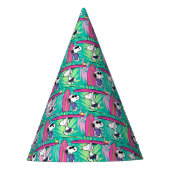 Chapeaux De Fètes cacahuètes | Snoopy Turquoise Surf Motif (Devant)