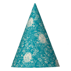 Chapeaux De Fètes cacahuètes   Snoopy Turquoise Tropical Beach Motif