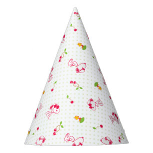 Chapeaux De Fètes cacahuètes   Snoopy & Woodstock Cherry Motif