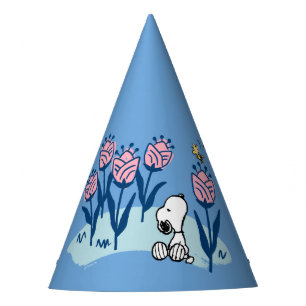 Chapeaux De Fètes cacahuètes Snoopy & Woodstock Flower Garden