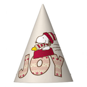 Chapeaux De Fètes cacahuètes   Snoopy & Woodstock Joy Sled Ride