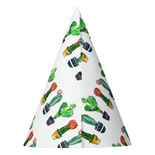 Chapeaux De Fètes cactus, succulent, aquarelle, fiesta, mexicaine, (Dos)