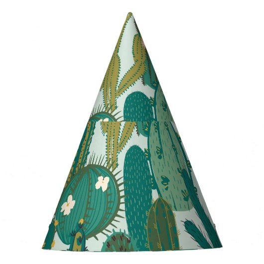 Chapeaux De Fètes Cactus Vert texture Vintage répétée (Devant)