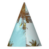 Chapeaux De Fètes Cadre tropical : Palmiers Abstraits (Dos)