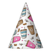 Chapeaux De Fètes Cafés, Haricots, Coeurs, Amateur De Café (Gauche)