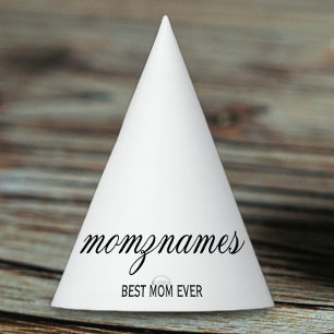 Chapeaux De Fètes Calligraphie personnalisée du nom pour la meilleur