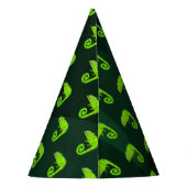 Chapeaux De Fètes Caméléon vert mignon (Dos)