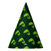 Chapeaux De Fètes Caméléon vert mignon (Gauche)