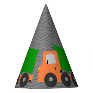 Chapeaux De Fètes Camion à benne basculante orange