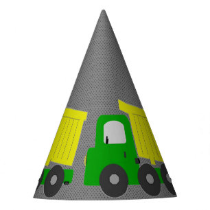 Chapeaux De Fètes Camion à vidange jaune
