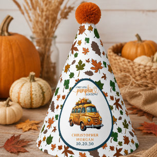 Chapeaux De Fètes Camion Orange Rustique Baby Shower Petite Citrouil